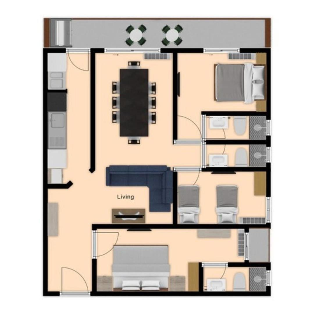Apartamento Grand Rubi Ubatuba